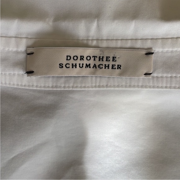 Dorothee Schumacher oversized white button down shirt blouse, size 2/ S - Picture 3 of 7